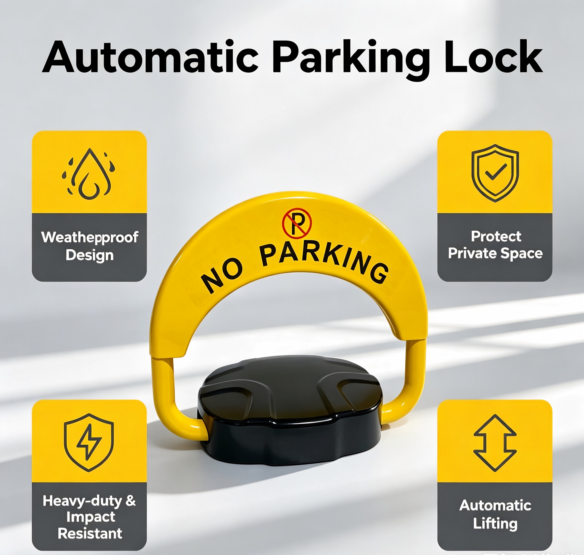 Exemple de barrière automatique individuelle de parking